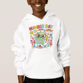 Number Day 2026 Owl Calculator Math Hoodie (Vorderseite)