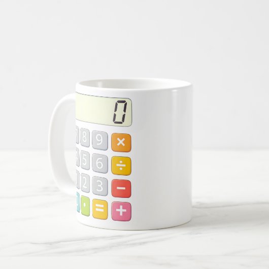 Number Day Calculator Math Design for Kids Kaffeetasse (Vorderseite Links)