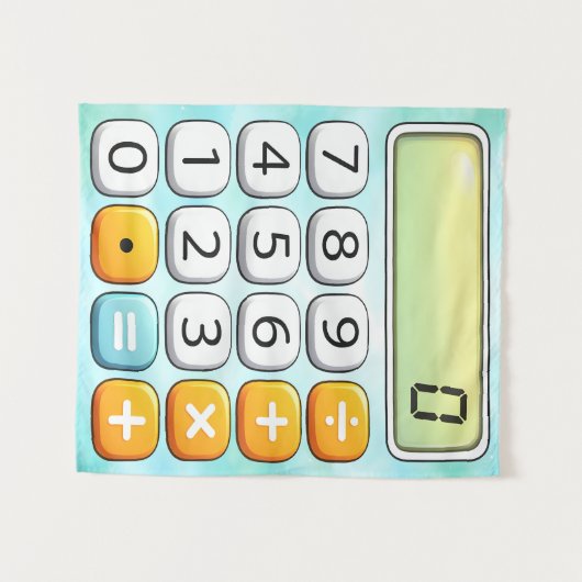 Number Day Calculator Math Design Wandteppich (Vorderseite (Horizontal))
