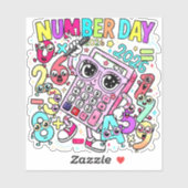 Number Day Calculator Sticker for Kids UK School (Blatt)