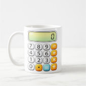 Number Day Classic Calculator Math Design Kaffeetasse (Links)