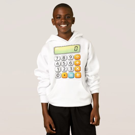 Number Day Classic Calculator Math Hoodie (Vorne ganz)