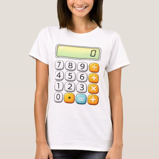 Number Day Classic Calculator Math T Shirt (Vorderseite)