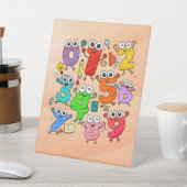 Number Day Colourful Maths Pedestal Sign for Schoo Sockelschild (In SItu)