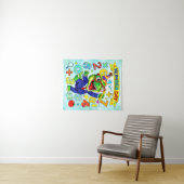 Number Day Dinosaur Math Design for Kids Wandteppich (Beispiel (Horizontal))