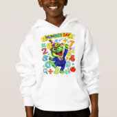 Number Day Dinosaur Math Hoodie for Kids (Vorderseite)