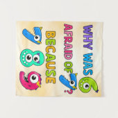 Number Day Funny Maths 7 8 9 Banner for Schools Wandteppich (Vorderseite (Horizontal))
