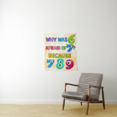 Number Day Funny Maths 7 8 9 Banner for Schools Wandteppich (Beispiel)