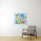 Number Day Funny Maths 7 8 9 Banner for Schools Wandteppich (Beispiel (Horizontal))