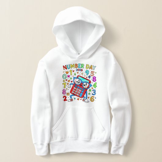 Number Day Kids Hoodie Colourful Maths Calculator (Ablage )