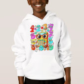 Number Day Kids Hoodie | Cute Maths Numbers (Vorderseite)
