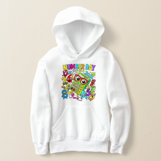 Number Day Kids Hoodie | Fun Maths School Hoodie (Ablage )
