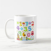 Number Day Math Equations Design for Kids Kaffeetasse (Links)