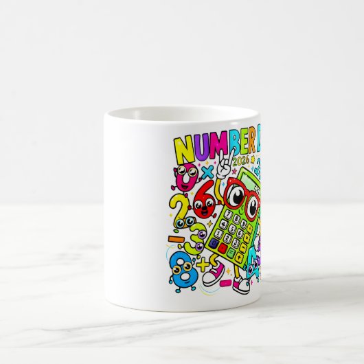 Number Day Maths Mug | Colourful Numbers Kaffeetasse (Mittel)
