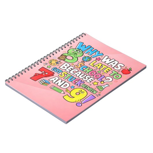 Number Day Maths Notebook | Funny Numbers Joke Notizblock (Linke Seite)