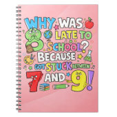 Number Day Maths Notebook | Funny Numbers Joke Notizblock (Vorderseite)