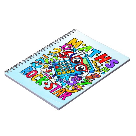 Number Day Maths Notebook | Maths Rock Star Notizblock (Linke Seite)