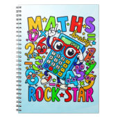 Number Day Maths Notebook | Maths Rock Star Notizblock (Vorderseite)