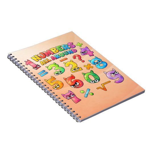 Number Day Maths Notebook | Numbers All Around Notizblock (Rechte Seite)