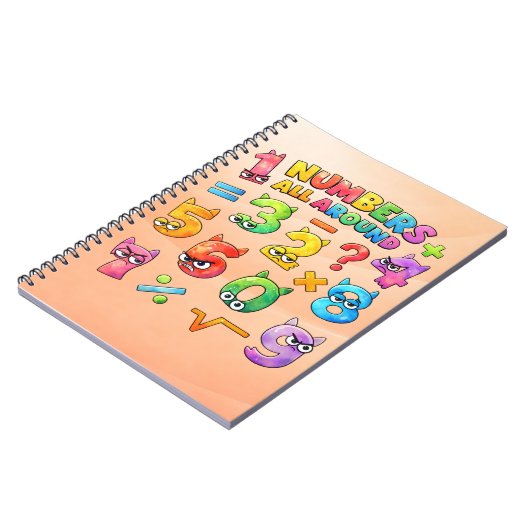 Number Day Maths Notebook | Numbers All Around Notizblock (Linke Seite)