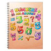 Number Day Maths Notebook | Numbers All Around Notizblock (Vorderseite)