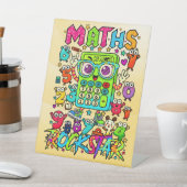 Number Day Maths Rockstar Pedestal Sign for School Sockelschild (In SItu)