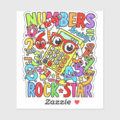Number Day Maths Sticker for Kids UK Classroom (Blatt)