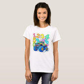 Number Day Monster Truck Maths T Shirt (Vorne ganz)
