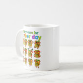 Number Day Proper Moves Funny Maths Mug Kaffeetasse (Vorderseite Links)