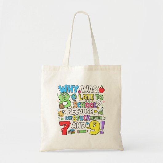 Number Day Tote Bag | Funny Maths Numbers Tragetasche (Vorne)