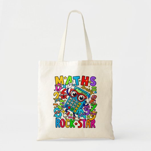 Number Day Tote Bag | Maths Rock Star Tragetasche (Vorne)