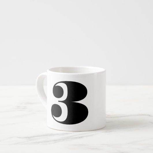 Number Espresso Coffee Tasse (Vorderseite Links)