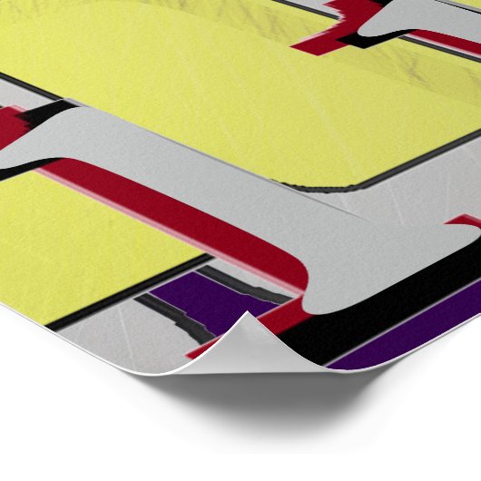 Number Eye Chart Poster (Ecke)