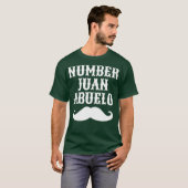 Number Juan Abuelo Spanish Mexican Best Vater T-Shirt (Vorne ganz)