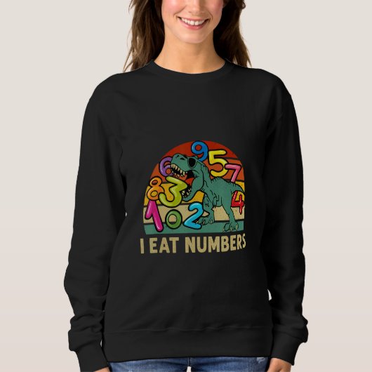 Number Learning calculator costume matc day Math O Sweatshirt (Vorderseite)