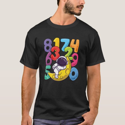 Number Learning Computer Anzug matc day Math O T-Shirt (Vorderseite)