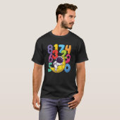 Number Learning Computer Anzug matc day Math O T-Shirt (Vorne ganz)
