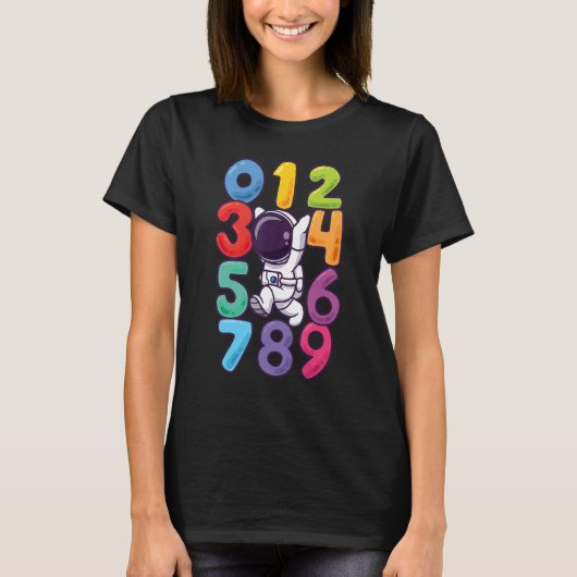 Number Learning Computer Anzug matc day Math O T-Shirt (Vorderseite)