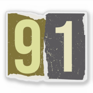 Number Magazine Ransom 91 Aufkleber