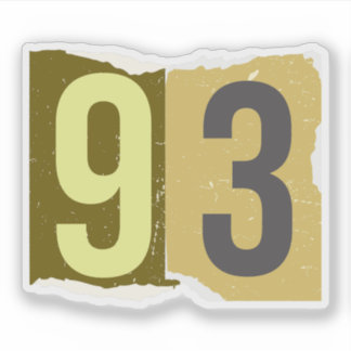 Number Magazine Ransom 93 Aufkleber