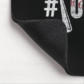 Number One Baseball Uncle Fathers Day Funny Baseba Mousepad (Ecke)