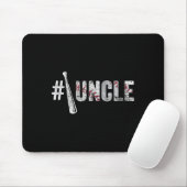 Number One Baseball Uncle Fathers Day Funny Baseba Mousepad (Mit Mouse)