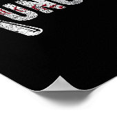 Number One Baseball Uncle Fathers Day Funny Baseba Poster (Ecke)