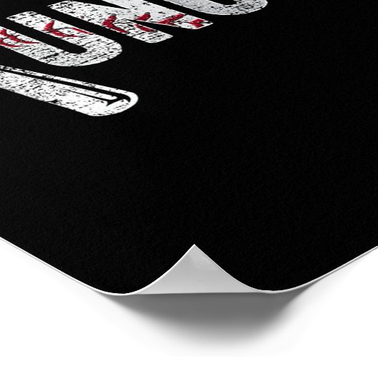 Number One Baseball Uncle Fathers Day Funny Baseba Poster (Ecke)