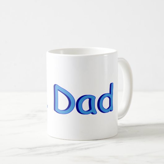 Number One Dad Kaffeetasse (VorderseiteRechts)