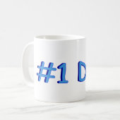 Number One Dad Kaffeetasse (Vorderseite Links)