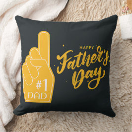 Number One Dad Schaumstoff Finger Typografie Kissen