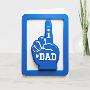 Number One Dad Schaumstoff-Handkarte Karte