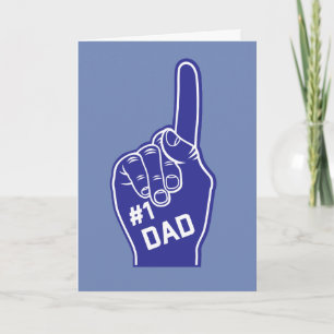Number One Dad Sporty Vater-Tag Karte