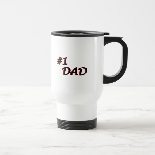 Number One Dad Tasse - rot (Rechts)